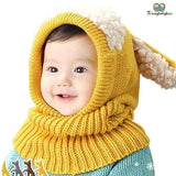 Bonnet crochet jaune
