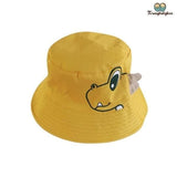Chapeau dinosaure pour garçon jaune