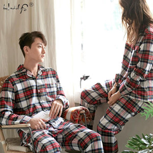 Pyjama couple à carreaux