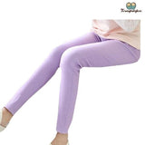 Pantalon fille coloré violet