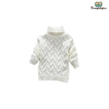 Pull fille d'hiver blanc