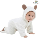 Pyjama bébé garçon oreilles d'ours blanc