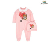 Pyjama bébé fille amour d'ours rose
