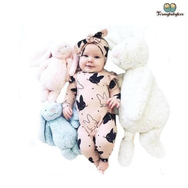 Pyjama bébé fille avec des lapins
