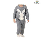 Pyjama bébé fille lapinou gris
