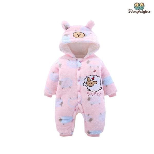 Pyjama bébé fille mouton dors bien rose