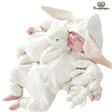Pyjama bébé fille oreilles de lapin blanc