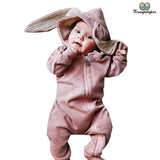 Pyjama bébé fille oreilles de lapin rose