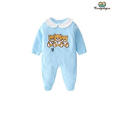 Pyjama bébé fille ourson bleu