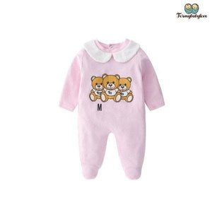 Pyjama bébé fille ourson rose