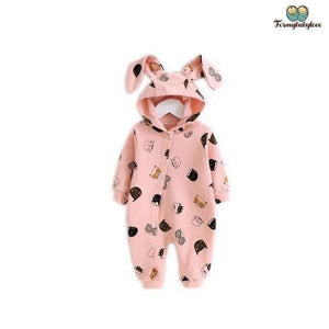 Pyjama bébé fille rigolo rose
