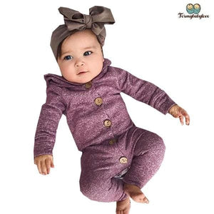 Pyjama bébé fille rose à paillettes