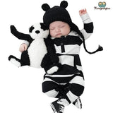 Pyjama bébé garçon noir et blanc