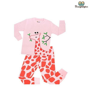 Pyjama fille girafe rose 