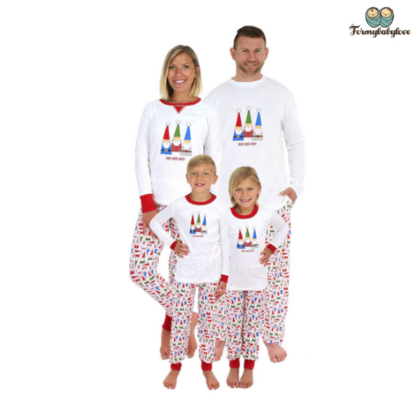 Pyjama noël famille blanc