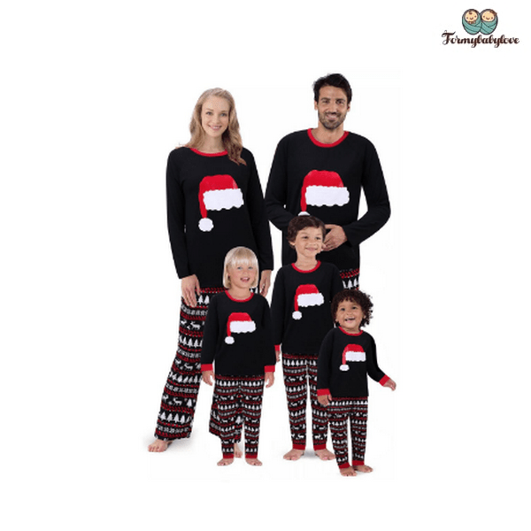 Pyjama noël famille noir