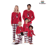 Pyjama noël famille rouge à carreaux
