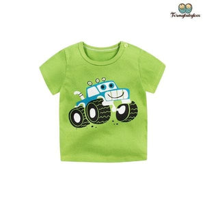 Tee shirt avec un camion pour bébé garçon