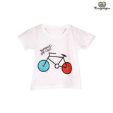 Tee shirt avec un vélo pour bébé