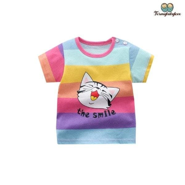 Tee shirt bébé chat qui sourit