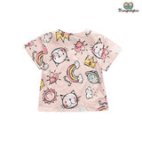 Tee shirt dessin adorable pour bébé fille rose