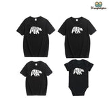 Tee shirt famille assorti ours