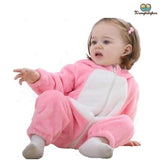Pyjama pour bébé lapin rose 