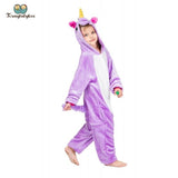 Pyjama licorne enfant violet