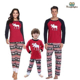 Pyjama noël famille cerf de noël