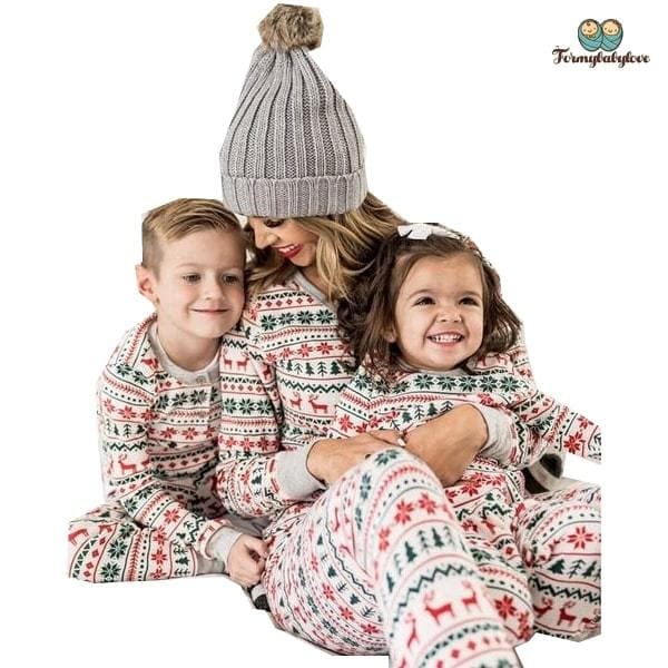Pyjama noël famille neige