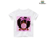 Tee shirt fille chewing-gum